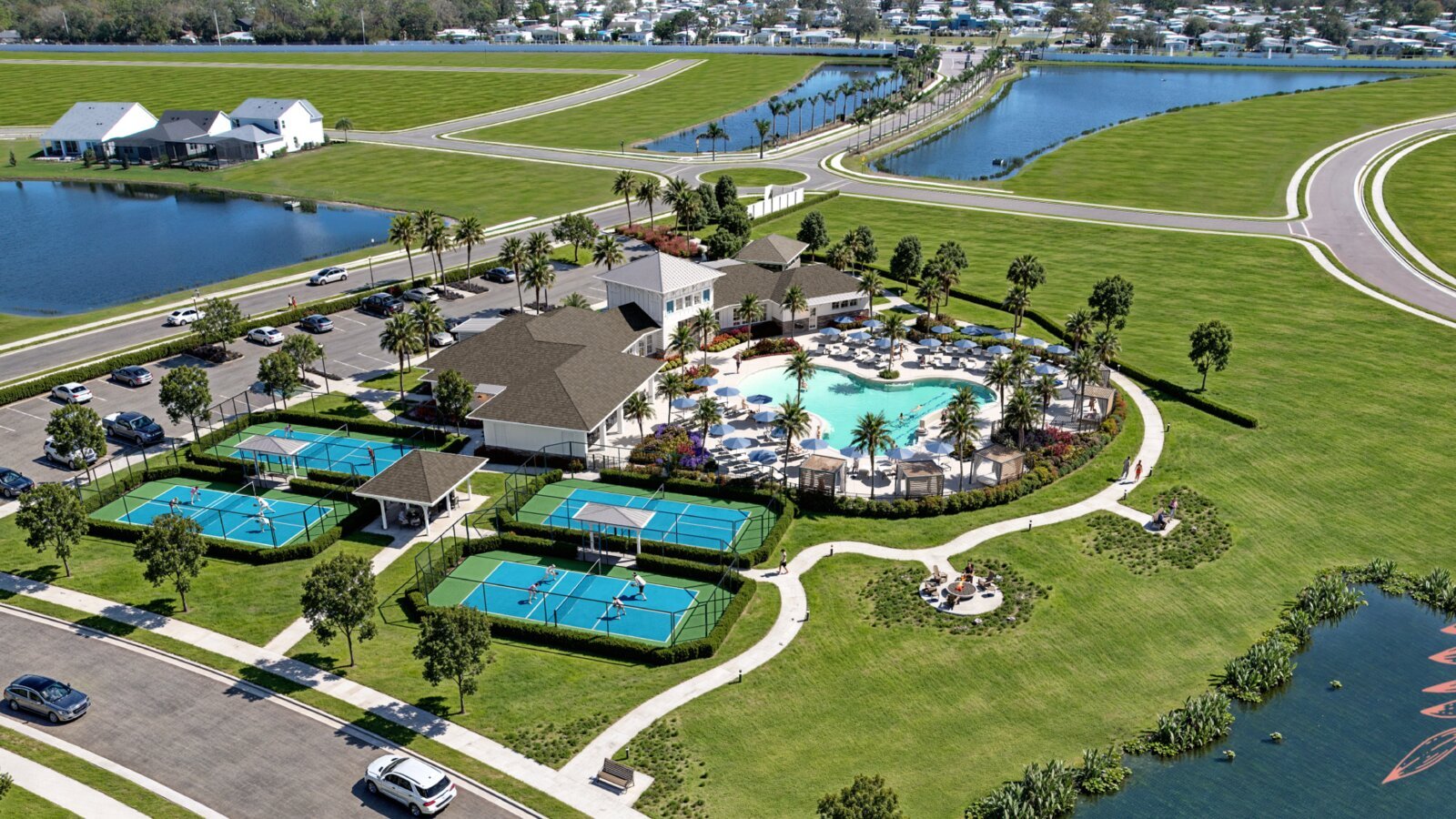 A modern new-construction model home at Gracewater at Sarasota by Privada Homes