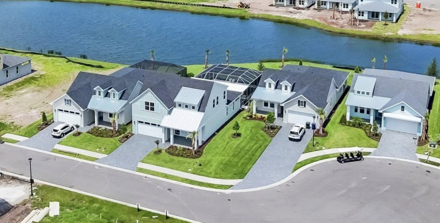 Aerial site plan of the Gracewater community layout in Sarasota